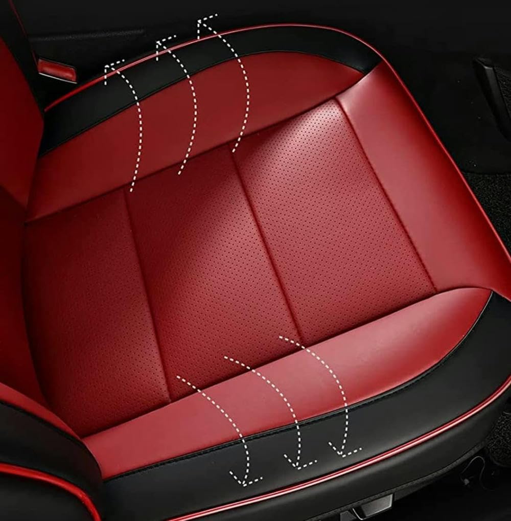 高品質30プリウス 30系シートカバー レッド × ブラック レザー内装本革調 高品質30プリウス 30系シートカバー レッド × ブラック レザー